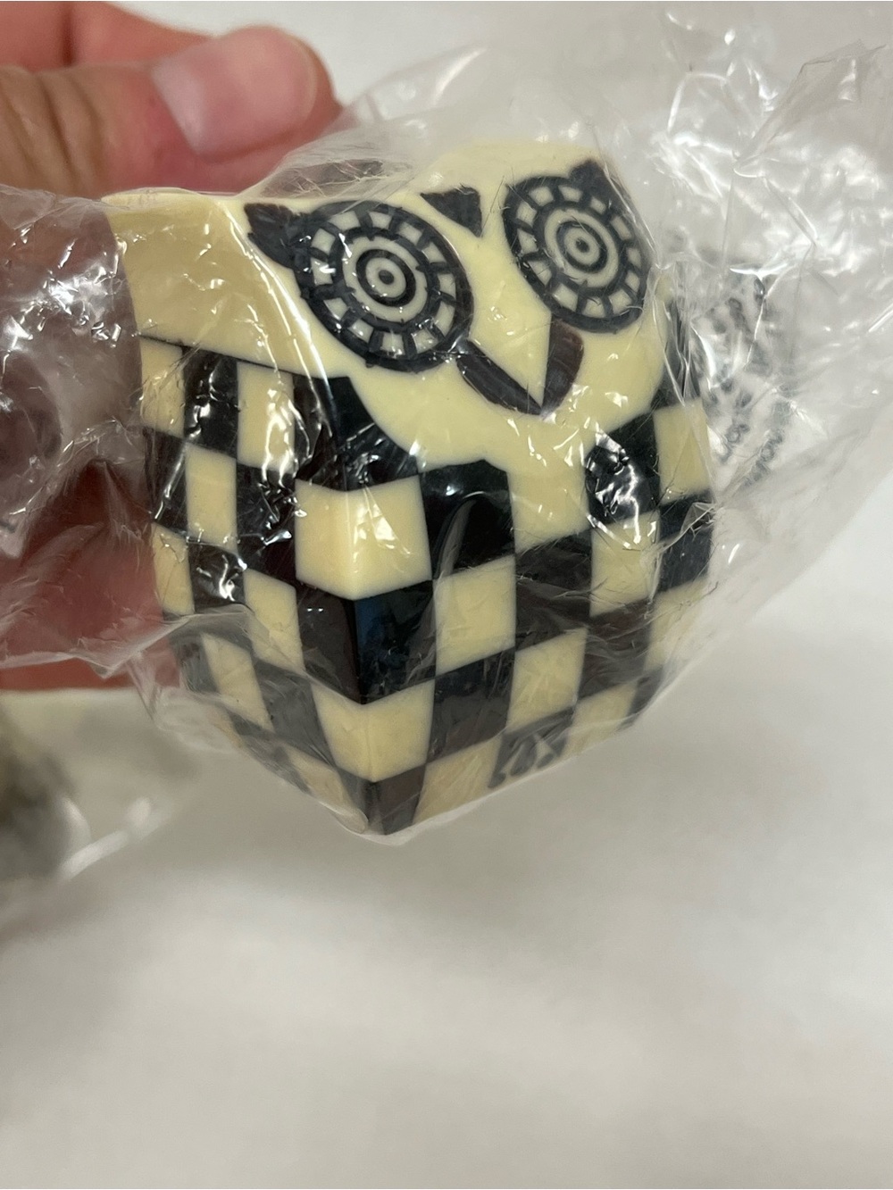 New - MC Inspired Checked OWL drawer pulls Light